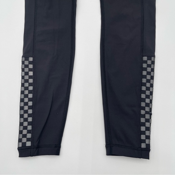 Lululemon Speed Tight Leggings Size 6 Checkered Reflective Black Compression - Picture 3 of 14